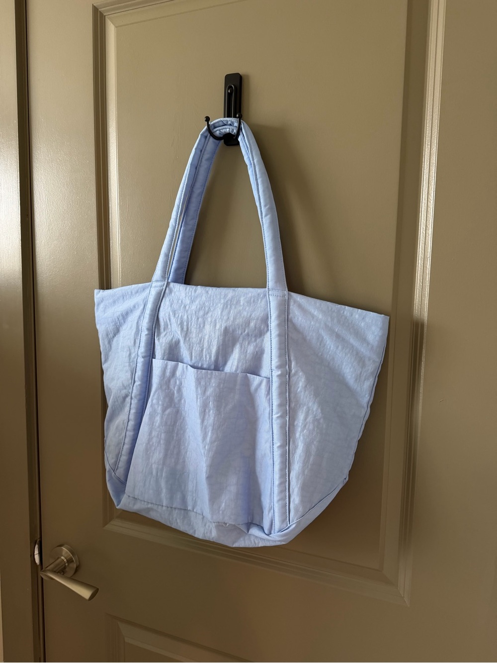 BAGGU | Puffy Cloud Tote Bag in French Blue - Picture 2 of 12